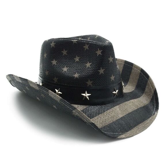 Star-Studded Black Cowboy Hat - Picture 4 of 8